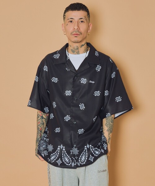 「Subciety」 半袖シャツ X-LARGE ベージュ メンズ_画像5
