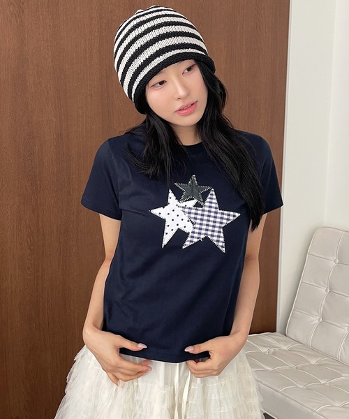 「UNE MANSION」 半袖Tシャツ FREE ホワイト レディース_画像5