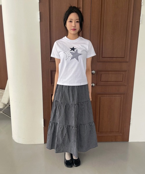 「UNE MANSION」 半袖Tシャツ FREE ホワイト レディース_画像9