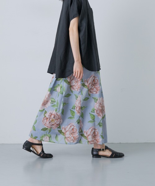 美品 Crespi クレスピ スカート リバティ フローラルイヴ 花柄 匿名 crespi スカート リバティ（レディースファッション） | ファッション