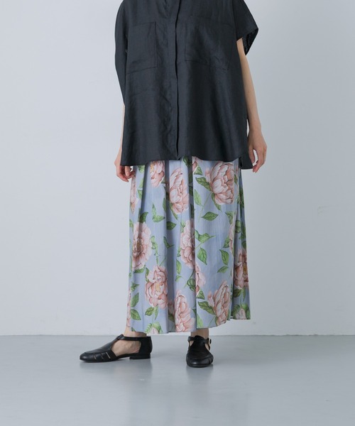 かぐれ ロング スカート リバティプリントスカート : ZOZOTOWN Yahoo