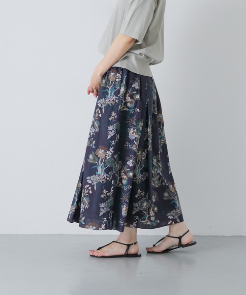 新品　かぐれ　リバティ　ロングスカート かぐれ ロング スカート リバティプリントスカート : ZOZOTOWN Yahoo