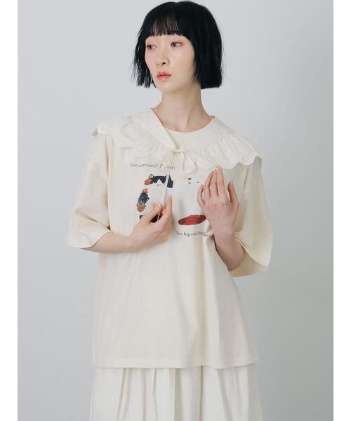 TSUHARU by Samansa Mos2 ☆インド綿☆オーバーサイズ TSUHARU by Samansa Mos2（ツハルバイサマンサモスモス） tシャツ 半袖