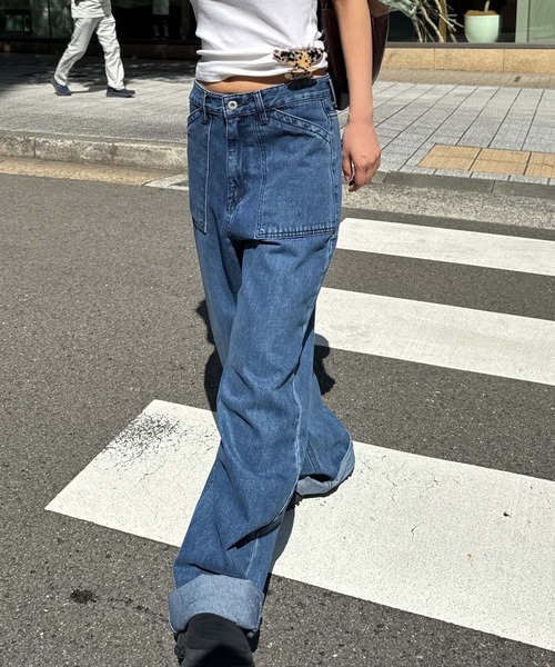SLOBE IENA（スローブイエナ） デニムパンツ 36 ブルー レディース
