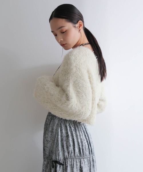 「LADYMADE」 ニットカーディガン FREE アイボリー レディース_画像3