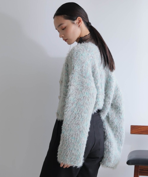 「LADYMADE」 ニットカーディガン FREE アイボリー レディース_画像8