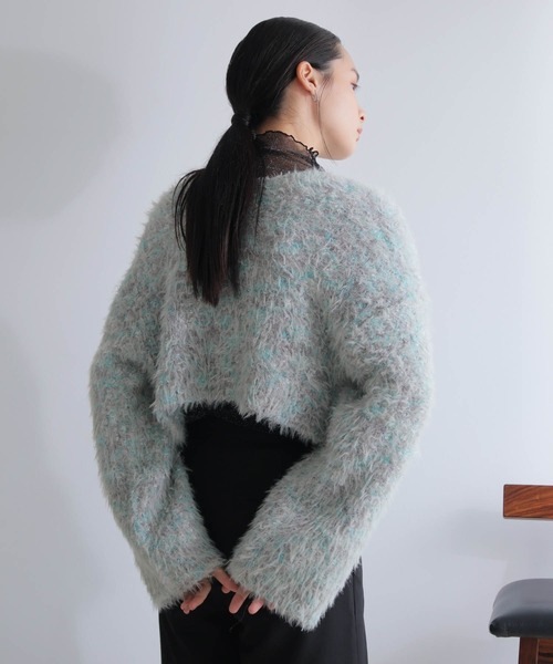 「LADYMADE」 ニットカーディガン FREE アイボリー レディース_画像9
