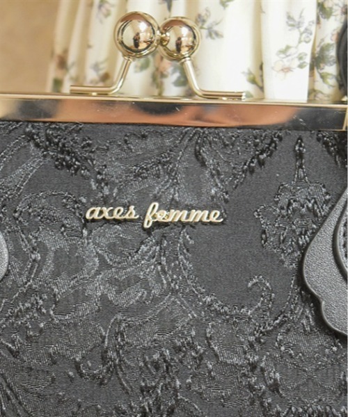 axes femme（アクシーズ ファム） ボストンバッグ ジャガードがま口
