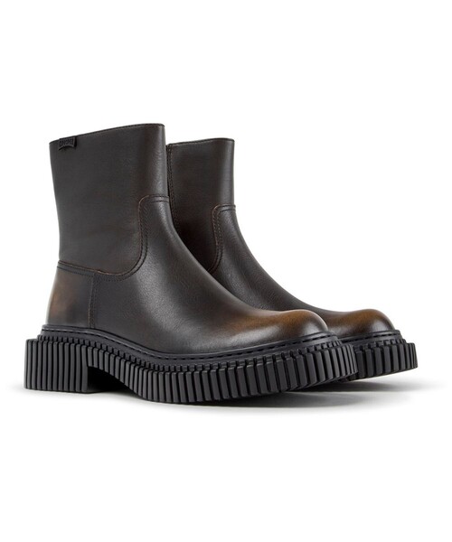 美品❣️CAMPER カンペール PIX BERLIN 本革 厚底 黒 24.0 CAMPER（カンペール） ブーツ PIX BERLIN / アンクルブーツ レディース