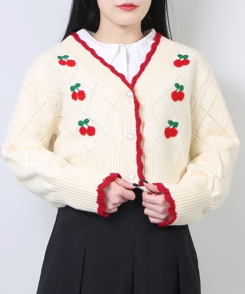 WC カーディガン WC/チェリーニットカーディガン レディース