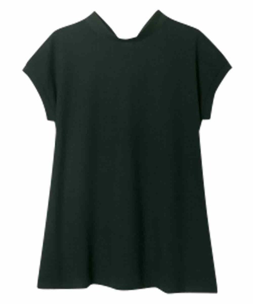 tシャツ 異素材ハイネックカットソートップス レディース メンズ RANAN tシャツ 綿100％異素材ハイネックカットソー