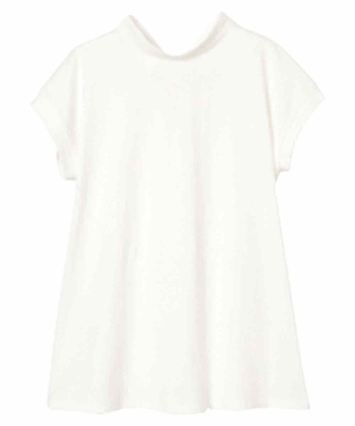 tシャツ 異素材ハイネックカットソートップス レディース メンズ tiptop tシャツ テレコハイネックカットソー レディース