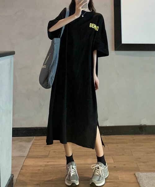 meJane（ミージェーン） ワンピース レタリングバックロゴ Tシャツ