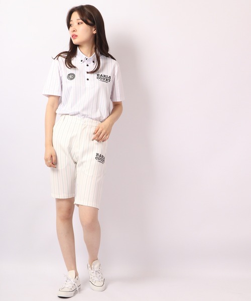FUNALIVE パンツ GENERATION LINE ストライプショートパンツ
