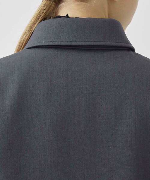 ステンカラーコート キルトドッキングウーレットコート ポリエステル 100%