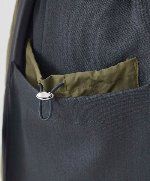 ステンカラーコート キルトドッキングウーレットコート ポリエステル 100%