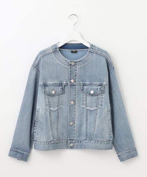 自由区（ジユウク） デニムジャケット gジャン USUKARU DENIM ノー