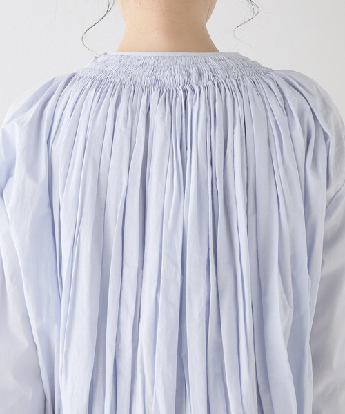 SEEALL シャツ ブラウス 「SEEALL/シーオール」GATHER TOP：ブラウス