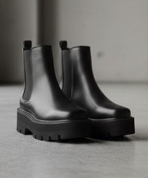 Dedes（デデス） ブーツ +5cm 軽量厚底 スクエア レースアップブーツ