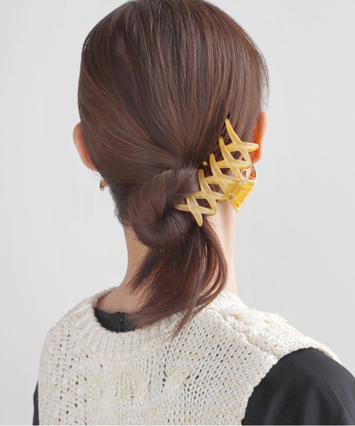 シモーネロシャ ヘアクリップ amber シモーネロシャ ヘアクリップ