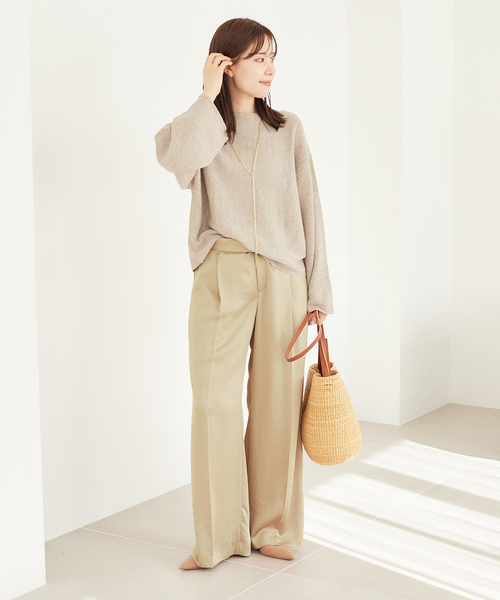 【美品】 プラージュ ヨコアミボートネックニット ニット プルオーバー plage ニット テープヤーン ヨコアミボートネックニット