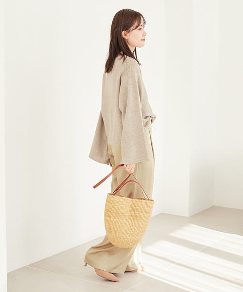【美品】 プラージュ ヨコアミボートネックニット ニット プルオーバー plage ニット テープヤーン ヨコアミボートネックニット
