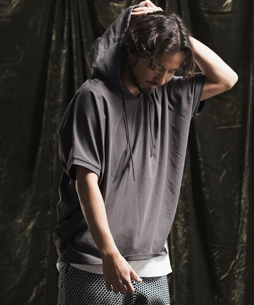 ANGENEHM（アンゲネーム） パーカー mpa3413- Pigment dye ＆ dolman