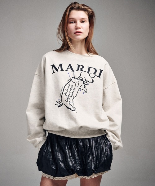 トレーナー スウェット SWEATSHIRT DDANJI レディース メンズ Mardi Mercredi トレーナー スウェット SWEATSHIRT DDANJI