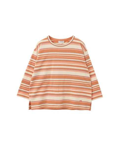 tシャツ パネルボーダープルオーバー レディース