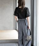 tシャツ チュールパールハーフスリーブカットプ...の詳細画像3