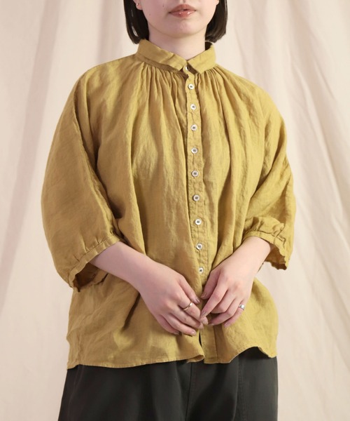 Brocante ブラウス シャツ 「Brocante / ブロカント」 リネン