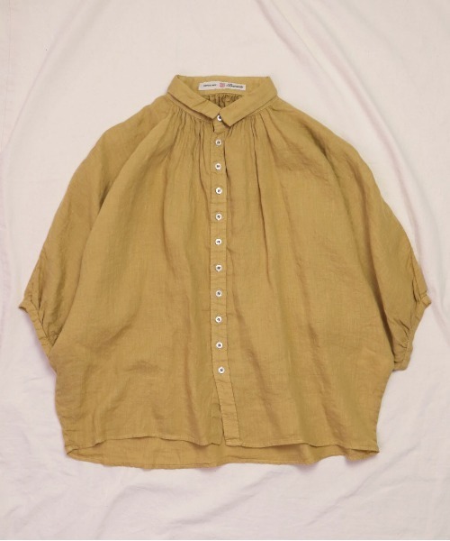 ブラウス シャツ 「Brocante / ブロカント」  リネンキャンバス マランプルオーバー レディース 楽天市場】【SALE！20%OFF】ブロカント Brocante リネン
