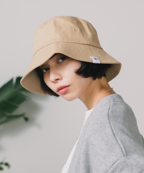 VARZAR 帽子 ハット VARZAR/バザール Herringbone label bucket