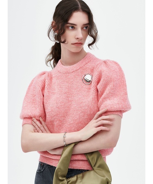 「Mila Owen」 半袖ニット 1 ピンク レディース