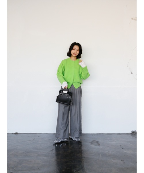 Katrin TOKYO カーディガン lace sleeve knit cardigan レディース