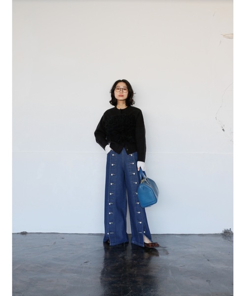 Katrin TOKYO カーディガン lace sleeve knit cardigan レディース