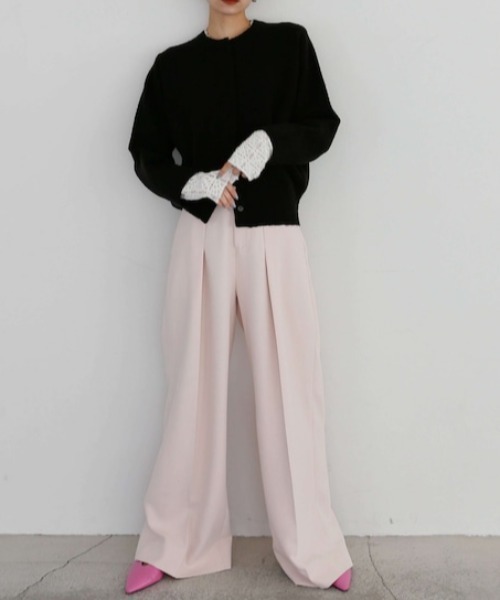 Katrin TOKYO カーディガン lace sleeve knit cardigan レディース