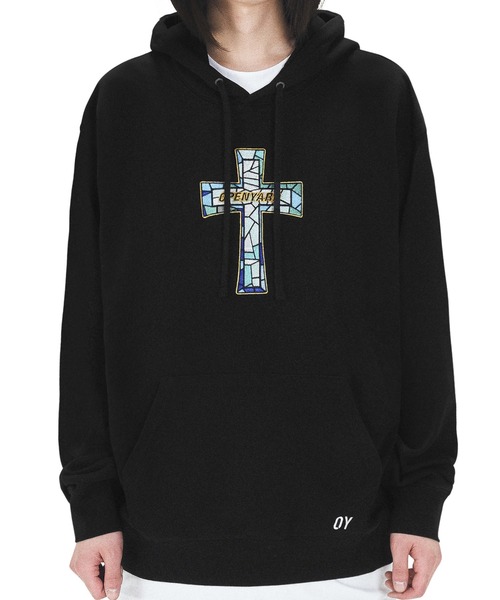 パーカー 「OY/オーワイ」 STAINED GLASS CROSS HOODIE/グラスクロスフーディー レディース メンズ_9