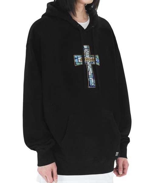 パーカー 「OY/オーワイ」 STAINED GLASS CROSS HOODIE/グラスクロスフーディー レディース メンズ_10