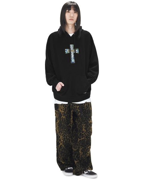 パーカー 「OY/オーワイ」 STAINED GLASS CROSS HOODIE/グラスクロスフーディー レディース メンズ_12