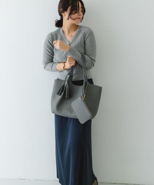 RODE SKO（ロデスコ） トートバッグ ポーチ付タックトートバッグ