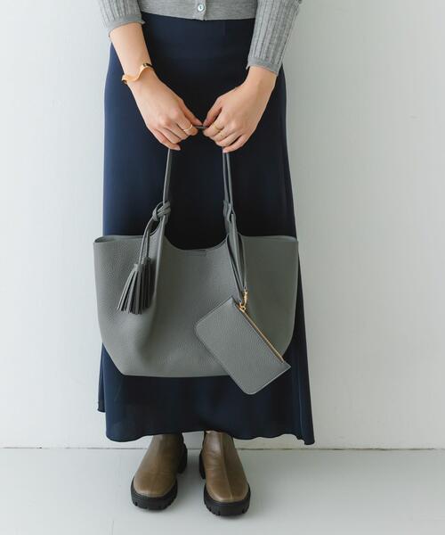 RODE SKO（ロデスコ） トートバッグ ポーチ付タックトートバッグ