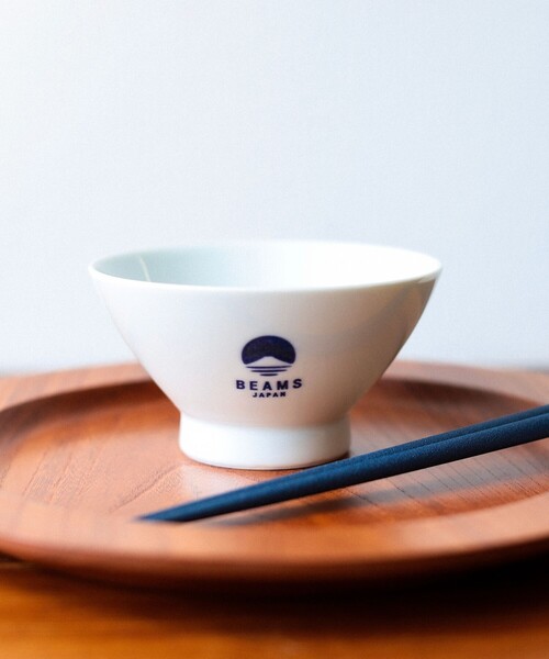 食器 「別注」堀江陶器 / 波佐見焼 ビームス ジャパン ロゴ 茶碗 | BEAMS JAPAN