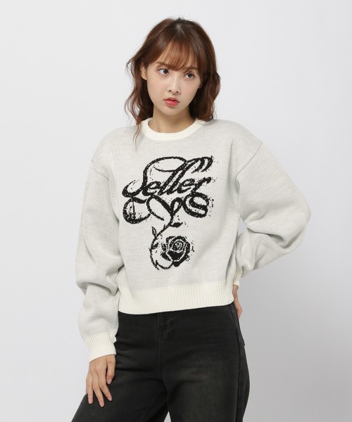 ニット セーター CAVISH／クラシックローズニット レディース