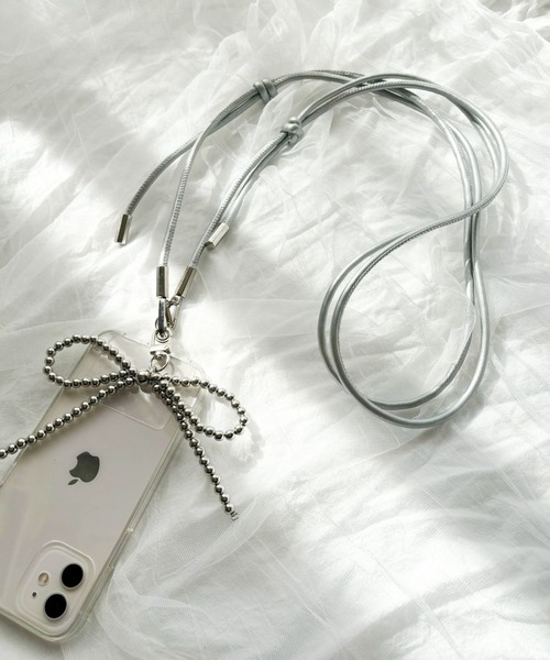 lit.Cy（リットシー） ボールチェーンリボン スマホショルダー