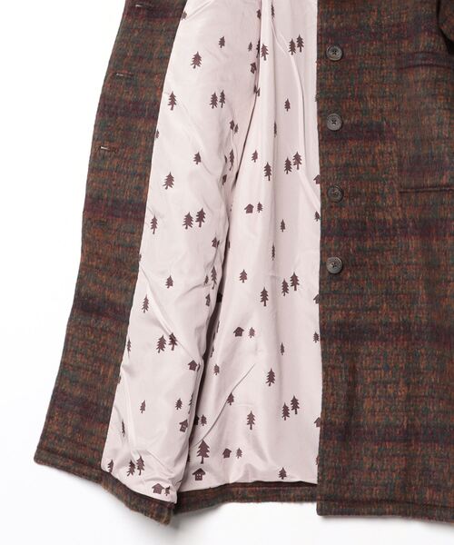 Emago（イマゴ） コート アウター 起毛チェックロングコート