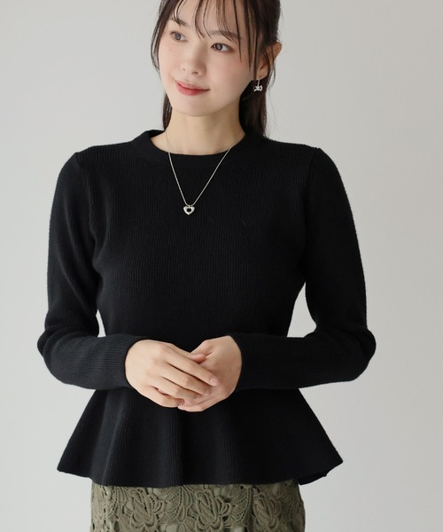 BLUEEAST（ブルーイースト） ニット セーター ペプラムニットトップス