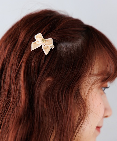 flower ヘアクリップ キトゥンリボンクリップ(2pc) : ZOZOTOWN Yahoo