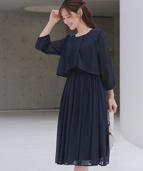 Tiaclasse ワンピース シフォンドレープワンピース : ZOZOTOWN Yahoo
