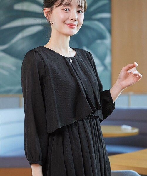Tiaclasse ワンピース シフォンドレープワンピース : ZOZOTOWN Yahoo